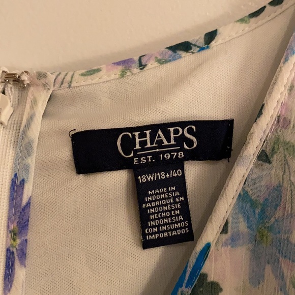 NWOT Chaps chiffon ruffle Hilo maxi. Size 18w - Picture 5 of 5